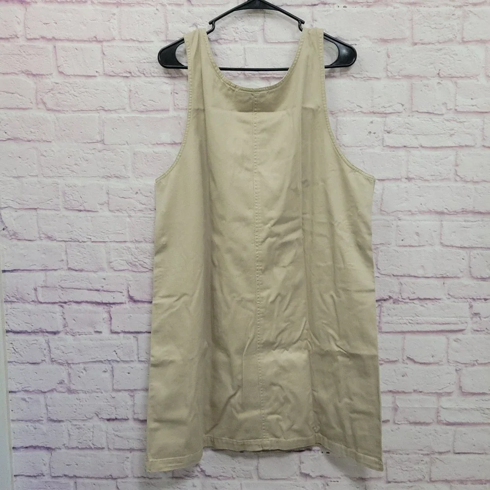 VTG 90s Mickey Unltd Jerry Leigh Jumper Dress XL Overall Embroidered Cottagecore